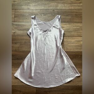 Vintage Lilac Silk Slip Nighty